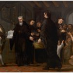 San Agustín repartiendo los bienes de los ricos entre los pobres. Museo del Prado
